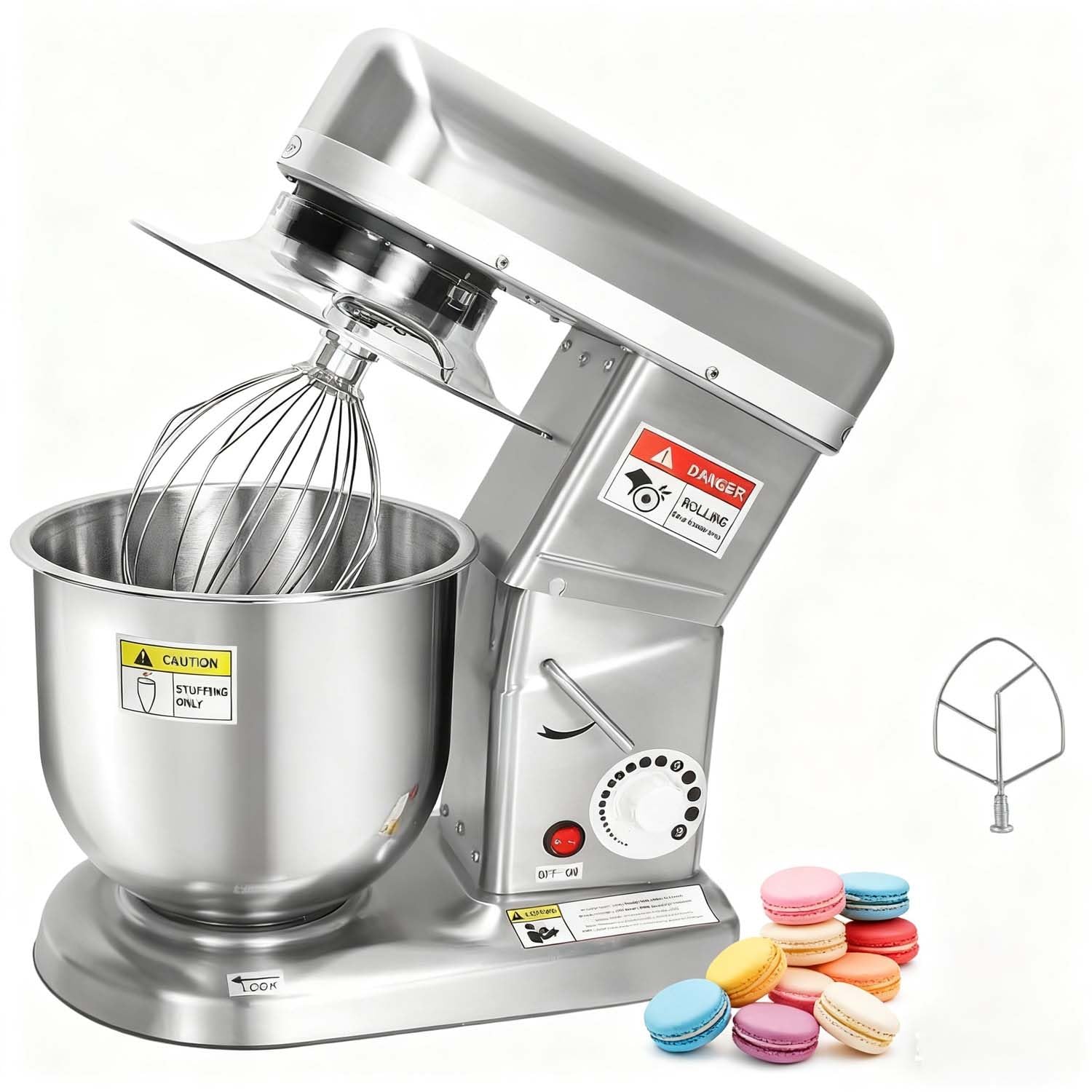 Mélangeur Robust, Système Équipement De Boulangerie Commercial. Moteur Industriel Puissant 500W, Adapté Aux Hôtels Et Environnements Culinaires Professionnels.(10L/9.1qt)