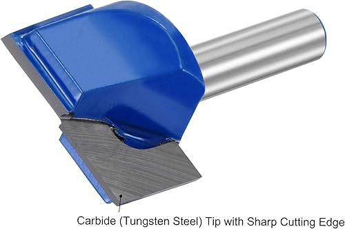 Miniatura 3 de uxcell Broca inferior del router de la limpieza de la caña del diámetro 26.2 ft m de 98.4 ft m, cortador inclinado carburo de 2 flautas sin