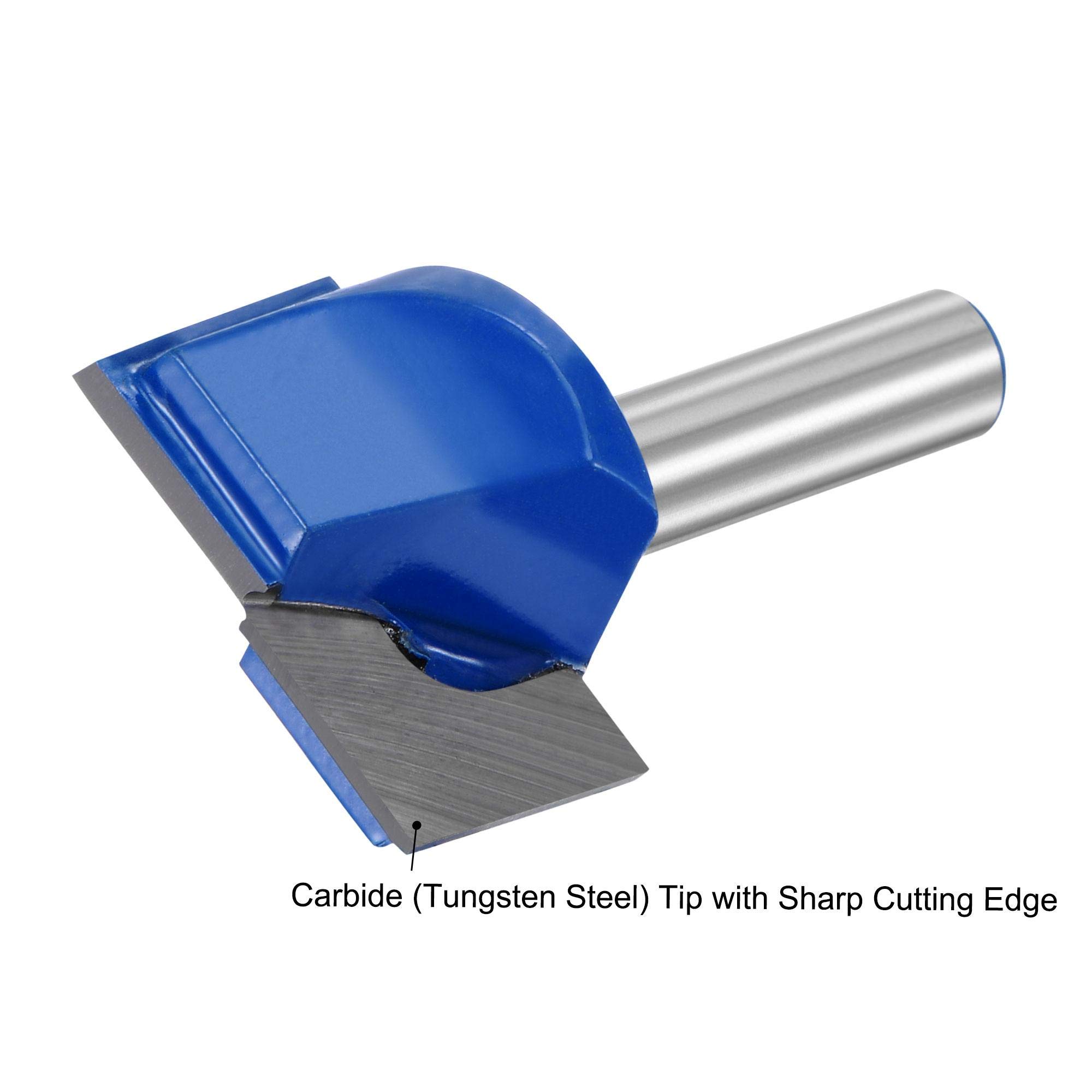 Sourcing Map Fresa A Candela Per Spianare – Punta In Carburo, Gambo 1/4", Taglio 1/4", Profondità 20 Mm – Per Legno E Compensato - 2