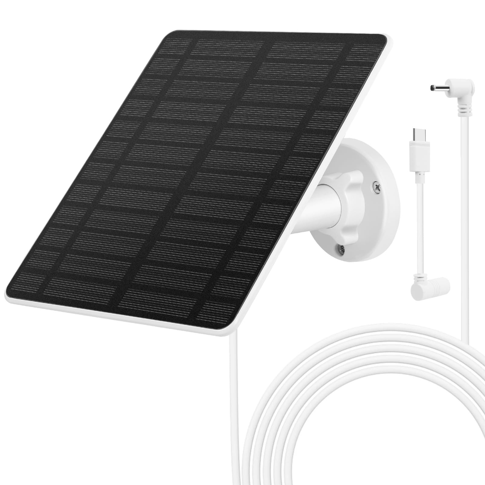 Solarpanel Für Ring-Kamera – 5W, 9,8ft Kabel, IP65 – Perfekt Für Stick Up Cam & Spotlight Akku-Modelle