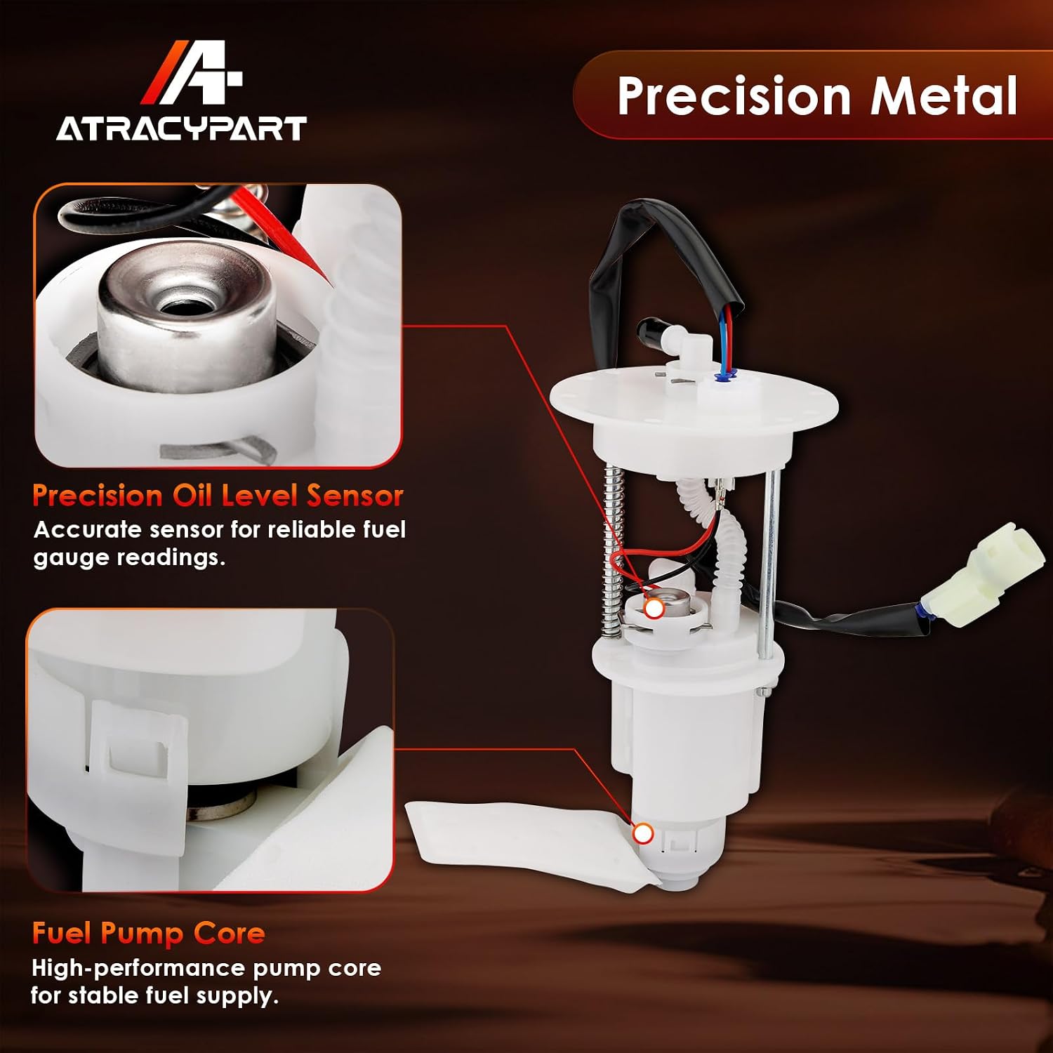 Fuel Pump Assembly, Compatible with CFMOTO CFORCE 400/500/600/800 ATVs, CFORCE 600 Touring, X5 (Terralander 500), X6 (Terralander 625), High Pressure EFI Fuel Pump, Replaces# 901F-150900