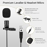 TONOR UHF Vezeték nélküli Mikrofon Szett – Fej- és Gallérmikrofon, Bodypack Adó, Mini Vevő, 60 m Hatótáv 6