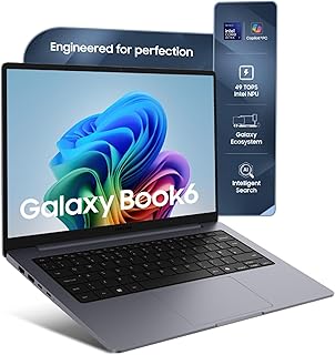 Samsung Galaxy Book6 (Gray, 16GB RAM, 512GB SSD) | Intel Core Ultra 7 (Series 3) | 14" WUXGA Display | 24Hrs Big Battery Life | Dolby Atmos Stereo Speakers | AI PC