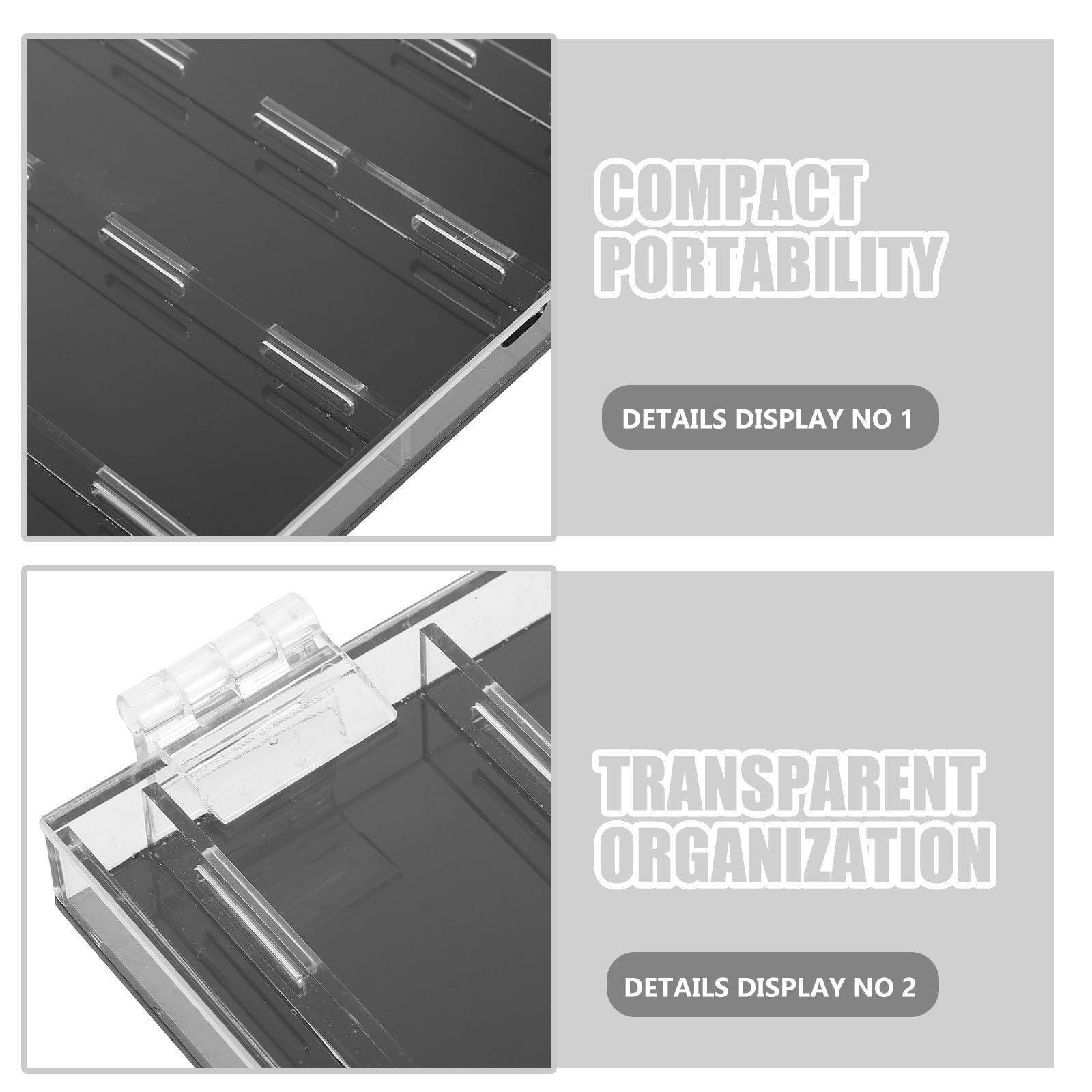 Yardwe Présentoir à Médiators en Acrylique Transparent pour Guitare 40 Compartiments Indépendants, Organisation Compacte et Rangement Créatif pour Musiciens et Guitaristes