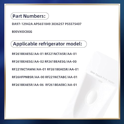 Miniatura 4 de DA97-12942A (OEM) - Dispensador de cubierta de montaje compatible con la cubierta del dispensador de hielo de repuesto para refrigerador Samsung