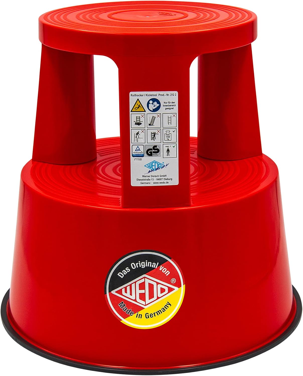 Wedo Plastic Kickstool - Red