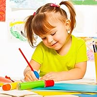 Vista 6 de Outus 12 empuñaduras para lápiz de huevo para adultos, agarre de escritura a mano para huevo, lápiz capacitivo, espuma acolchada suave