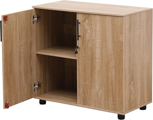 Armoire de Rangement en chêne avec Portes verrouillables MMT