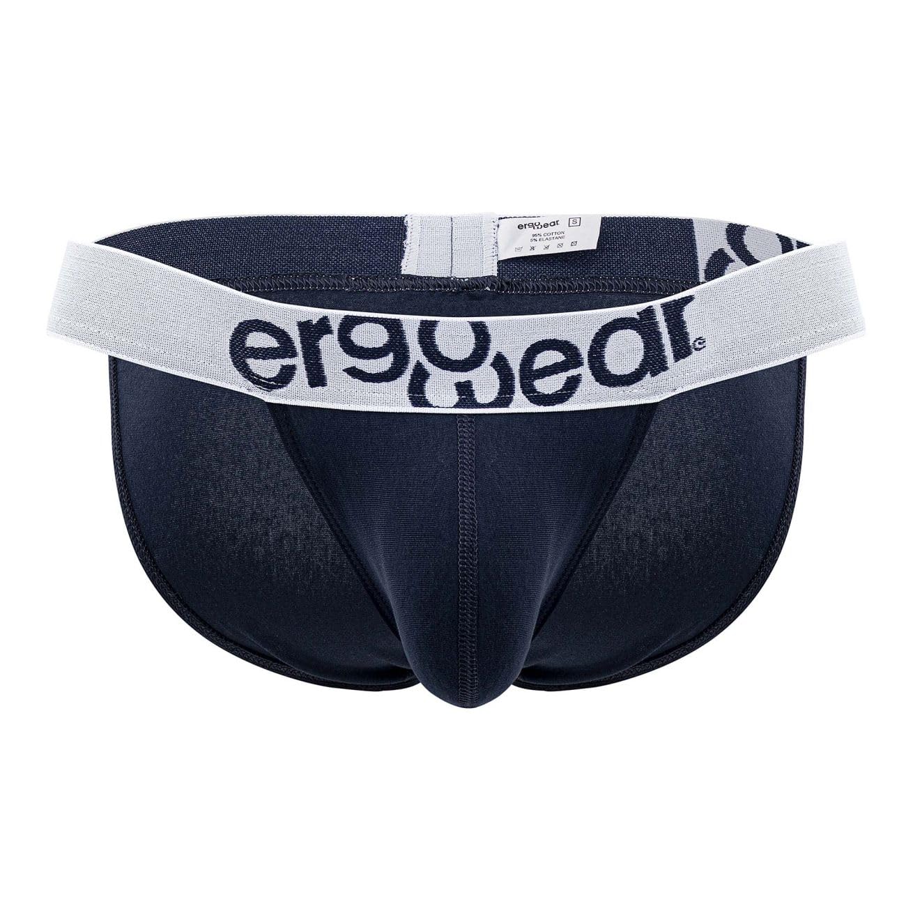 Ergowear Men's Navy Blue Underwear, Max Cotton Bikini Brief, Size L, Pack Of 1
