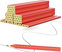 Vista 9 de KR. LIF 8 lápices de carpintero, lápices de construcción, lápiz de marcado de carpintero para carpintería, herramienta de marcado de hormigón