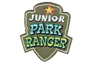 2Pcs Girl Boy Cub Junior Ranger Fun Patches Crests Badges Girl Scout Guides National