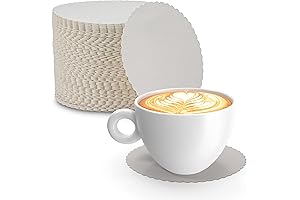 MT Products White Thin Paper Coasters