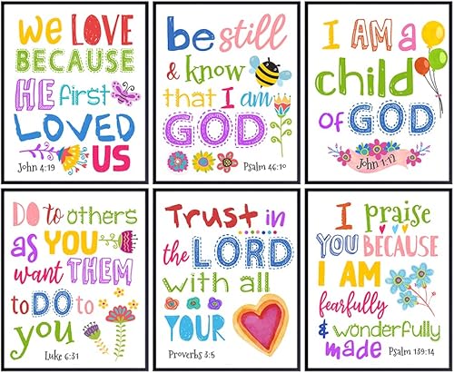 Bible Verse Wall Decor - Christian Wall Decor - Religious Art - Scripture Art - Psalms, Proverbs - Spiritual Inspirational Christian Gifts for Women
