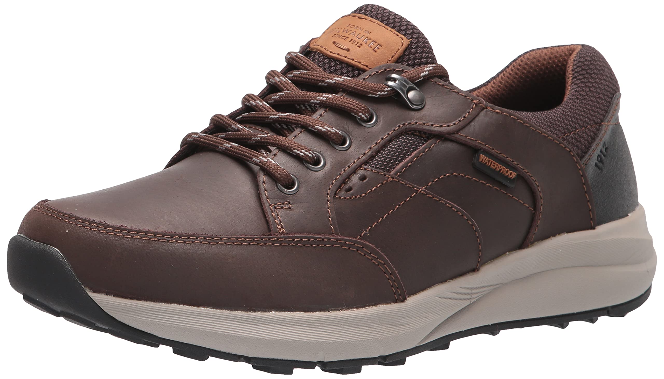 Mocassin étanche pour homme chaussure de marche à lacets confortable