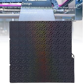 264x276mm Upgraded Build Plate, Kaleidoscope H5H Double Sided Build Sheet,Cold Low Temperature Build Plate Suitable for Kobra S1 3D Pritner