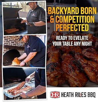 Heath Riles BBQ Rub - Garlic Jalapeno Seasoning, Champion Pitmaster Recipe, Legendary Rubs For Smoking & Grilling, 80+ BBQ Championships, 12 oz.