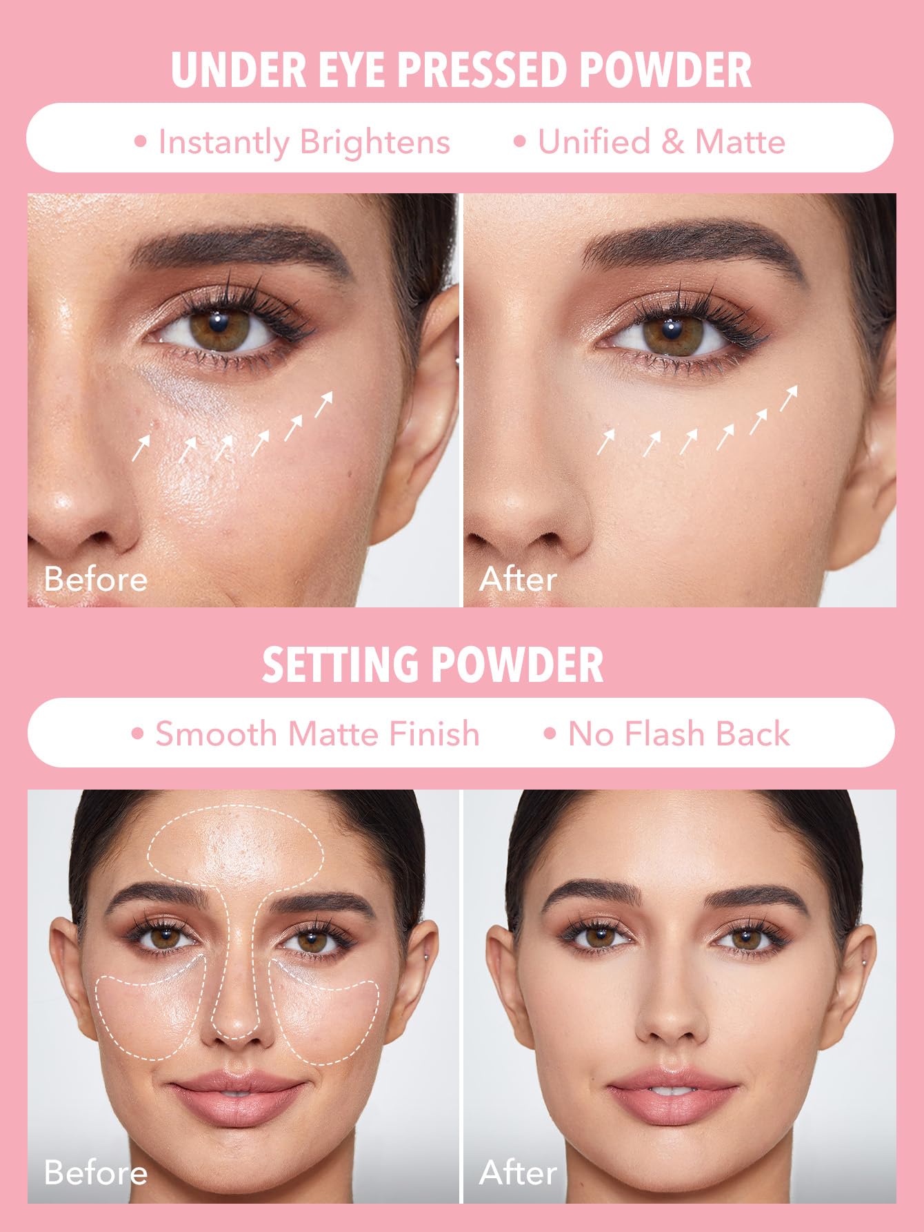 SHEGLAM Insta-Ready Face Powder Loose Under Eye Setting Powder-Bubblegum