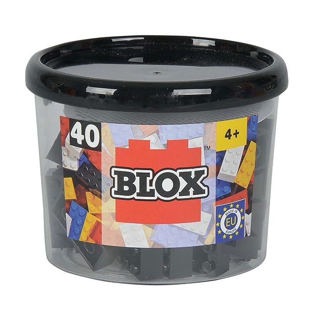 Blox - Bote de 40 Bloques, Color Negro (Simba 4118895)