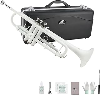 EASTROCK Bb Standard Trumpet，Trumpet Glow-in-the-dark，LuminousTrumpet (Green) Brass Instruments