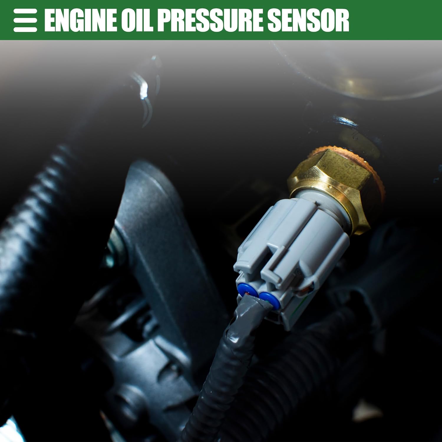 Motoforti Engine Oil Pressure Sensor, Fuel Oil Pressure Sensor Switch Sending Unit, for Nissan Navara Pickup, Metal, No.223655X00A, Gold Tone