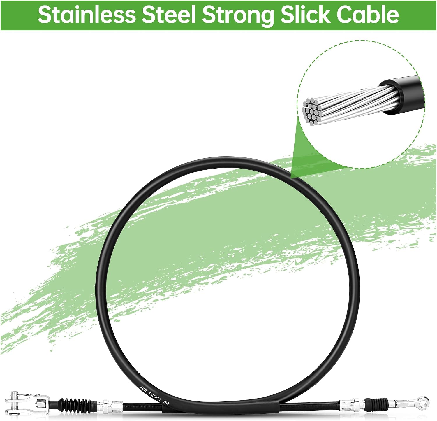 10L0L Golf Cart Brake Cable Set 2PCS for Yamaha G8 G14 G16 G19 G20 G22 Gas and Electric Replaces Passenger Side OEM Part# JF2-F6351-10 & Driver Side OEM Part# JF2-F6341-00