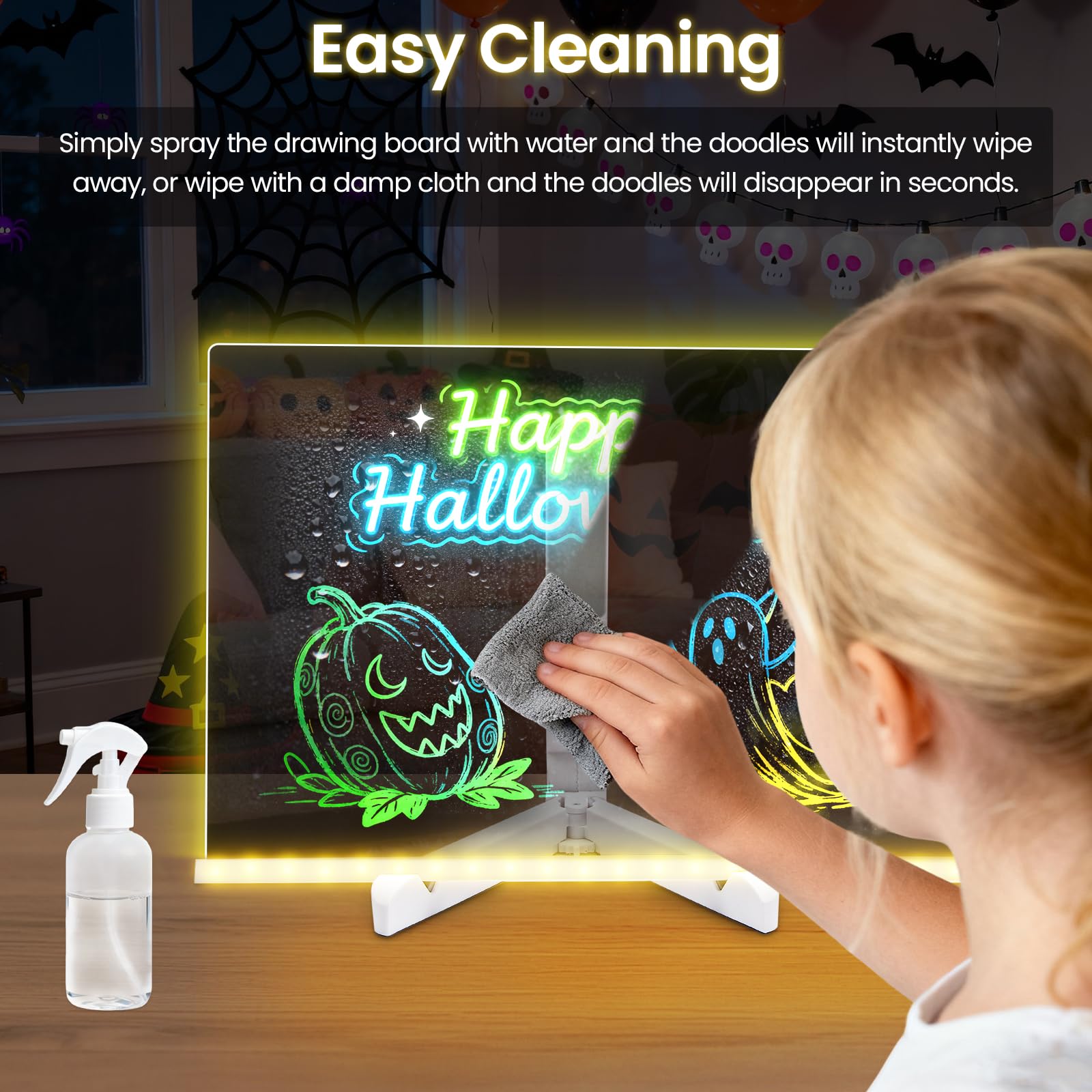 Amazon | LEDノートボード カラー付き アクリル ドライイレースボード