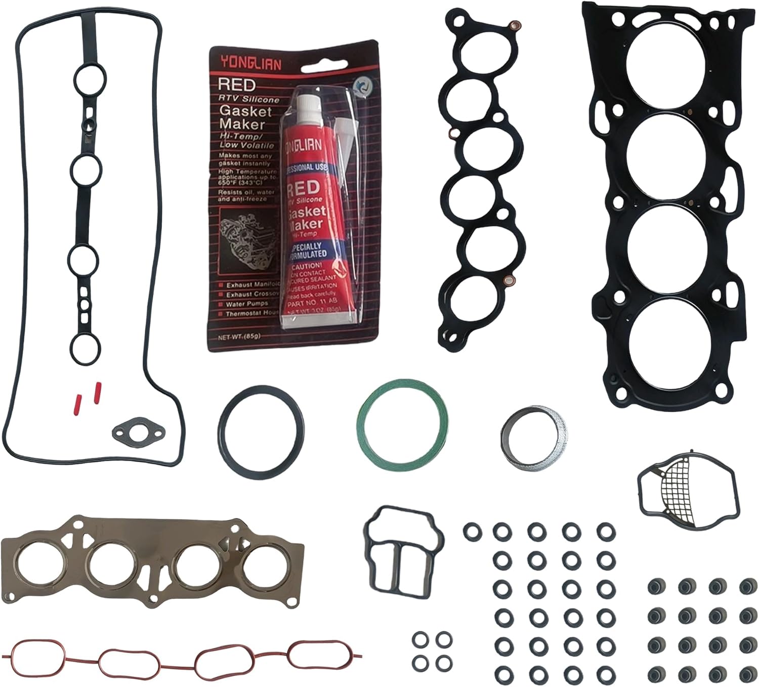 MLS Head Gasket Set Full Cylinder Engine Gasket Kit Fits 2001-2011 Toyota Camry Highlander Fits 2005-2010 Scion TC Fits 2010-2012 Lexus HS250h 2.4L HS26232PT ES71183