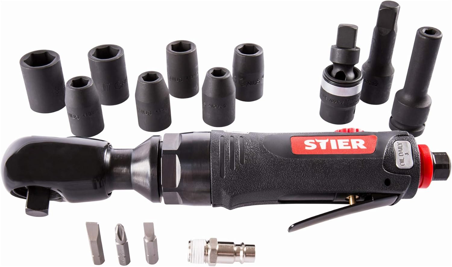 STIER Ratschenschrauber-Satz 33-1, 14 teilig Set
