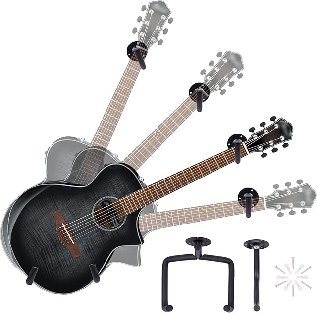Acoustic Guitar Wall Mount Horizontal Hanger Holder