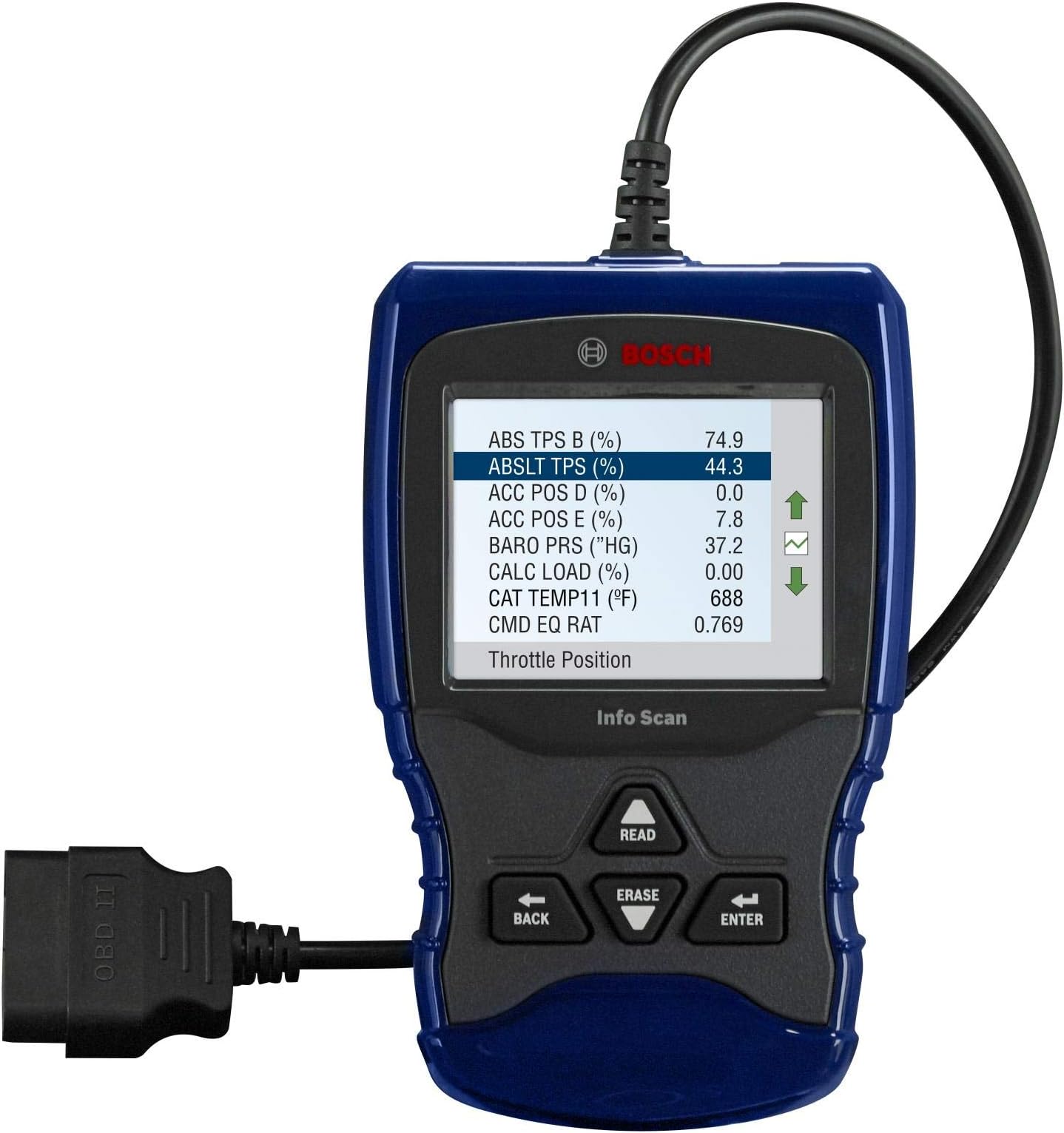 Bosch Automotive Tools OBD 1150 Trilingual Scan Tool with AutoID, Live Data, ABS and Graphing