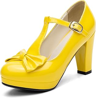 Amazon.com: Women's Pumps - Yellow 