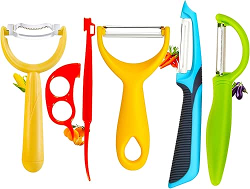 Carrot Peelers, Kitchen Vegetable Peeler Set, Including orange peeler, Corn