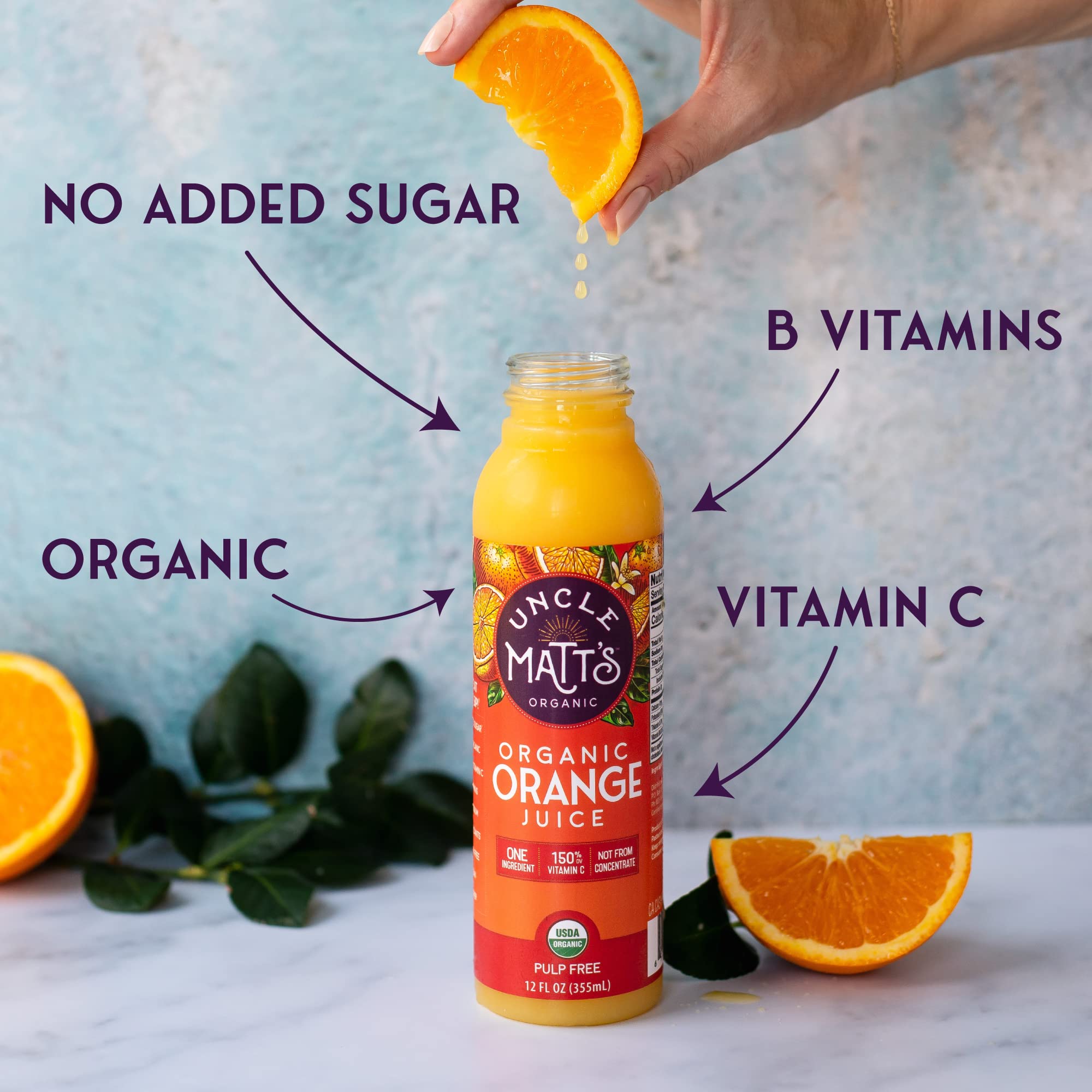 Uncle Mattspulp Free Organic Orange Juice With No Added Cane