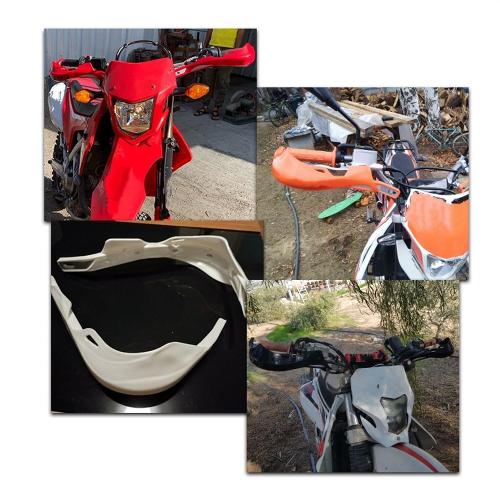 Componentes Protectores De Mano para Manillar Motocicleta 22MM Y 28MM para Suzuki(Orange)