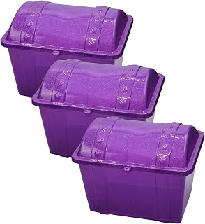 Romanoff Jr. Treasure Chest, Purple Sparkle, Pack of 3