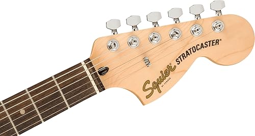Vista 76 de Fender Squier Affinity Series Stratocaster - Kit de guitarra eléctrica, con 2 años de garantía, Lake Placid azul, diapasón de arce con amplificador