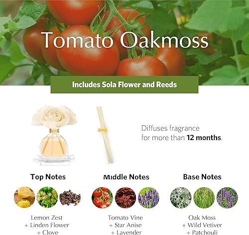 Miniatura 9 de AGRARIA Difusor perfumado de jazmín mediterráneo PetiteEssence, 1.7 onzas con cañas y una flor