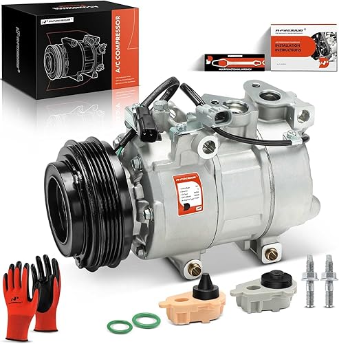 A-Premium Compresor de A/C con embrague compatible con Ford Focus 2.0L 2014-2018 Aspirado naturalmente (no turboalimentado)