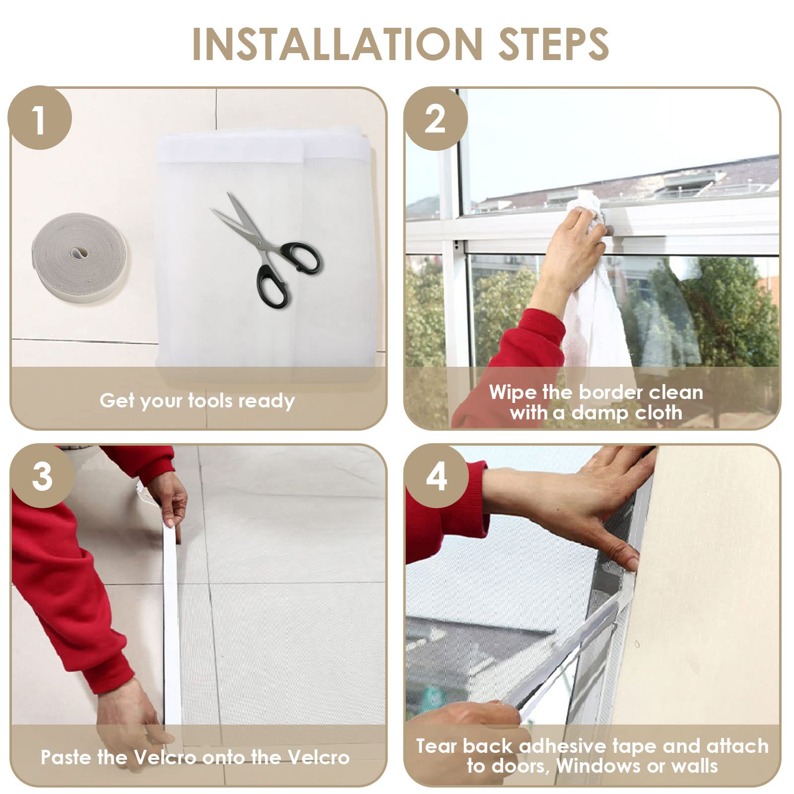 Zanzariera Porta Per Gatti Antigraffio - Doppia Cerniera, Ideale Per Evitare Fughe Di Animali - Foto 13