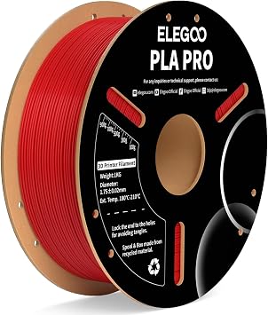 ELEGOO PLA 3D Printer Filament 1.75mm True Red 1KG