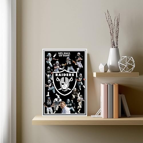 Miniatura 3 de Póster de fútbol americano de Los Vegas City Sports Raiders en lienzo impreso para decoración de pared, arte de sala de estar, póster para