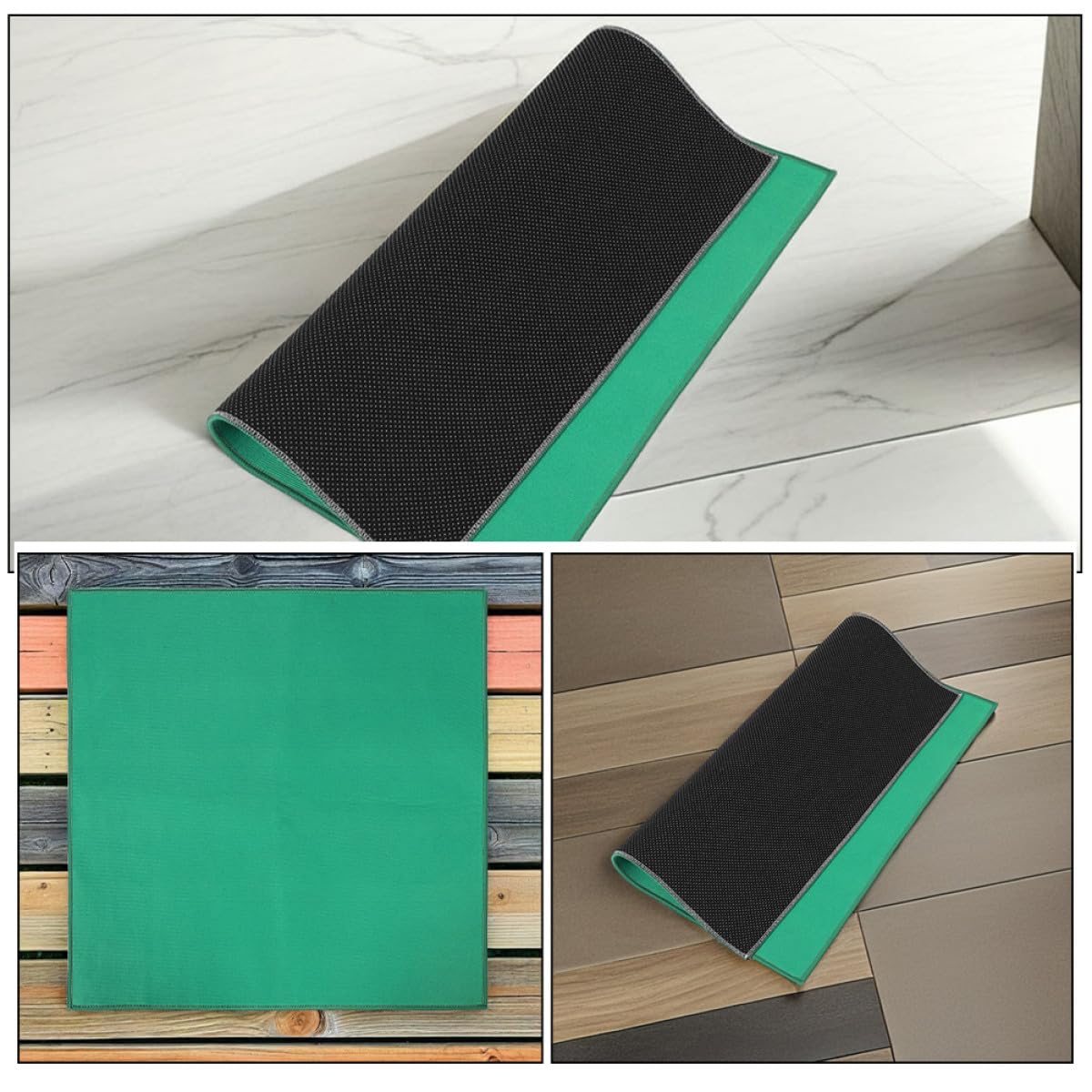 Toyvian Mahjong Spielmatte Quadratisch 80X80cm Verdickte Filz Oberfläche rutschfeste Unterlage für Zuhause Poker Domino Brettspiele mit Geräuschdämmung