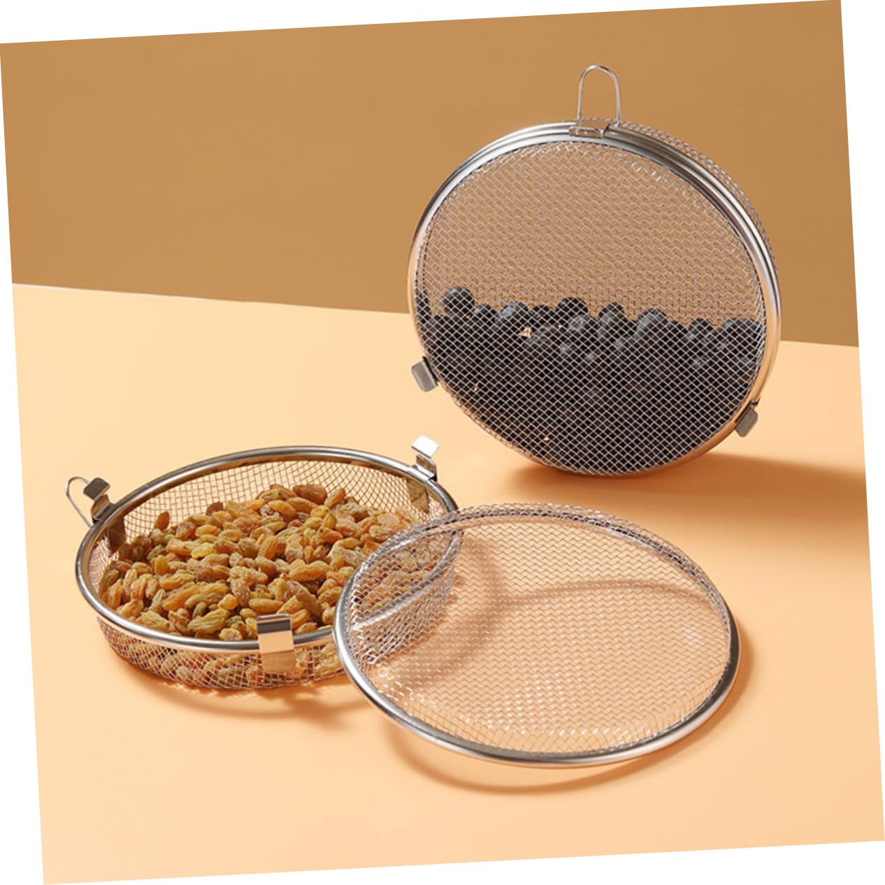 Cestello Lavastoviglie in Acciaio Inox Argento, 2 Pezzi