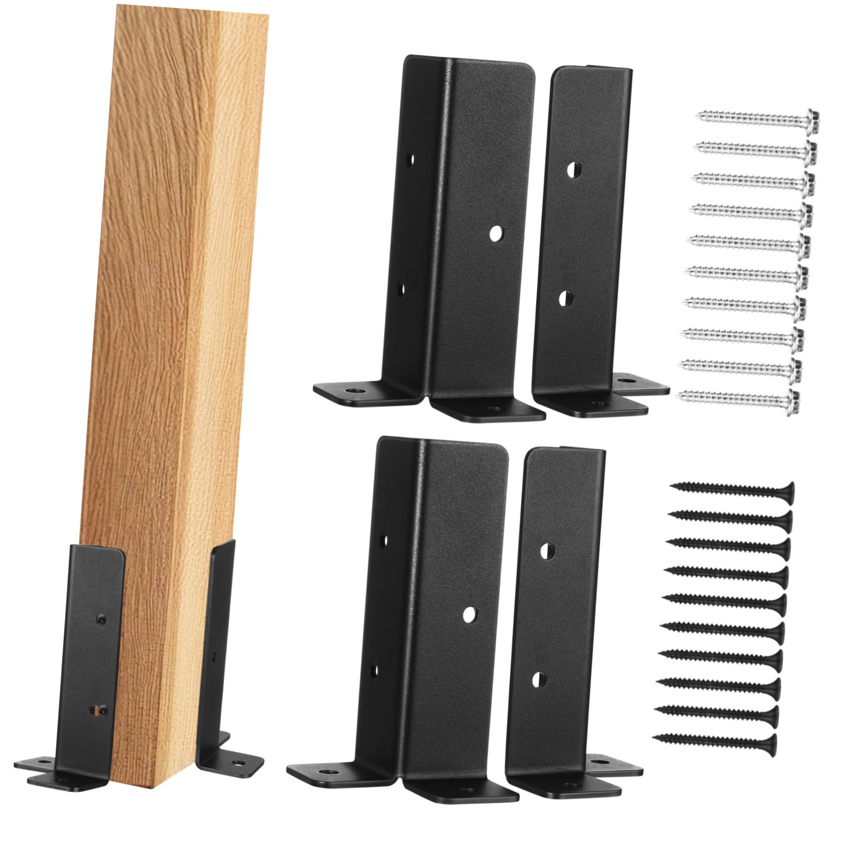 Soporte De Poste De Pérgola Resistente Con 4 Juegos 8