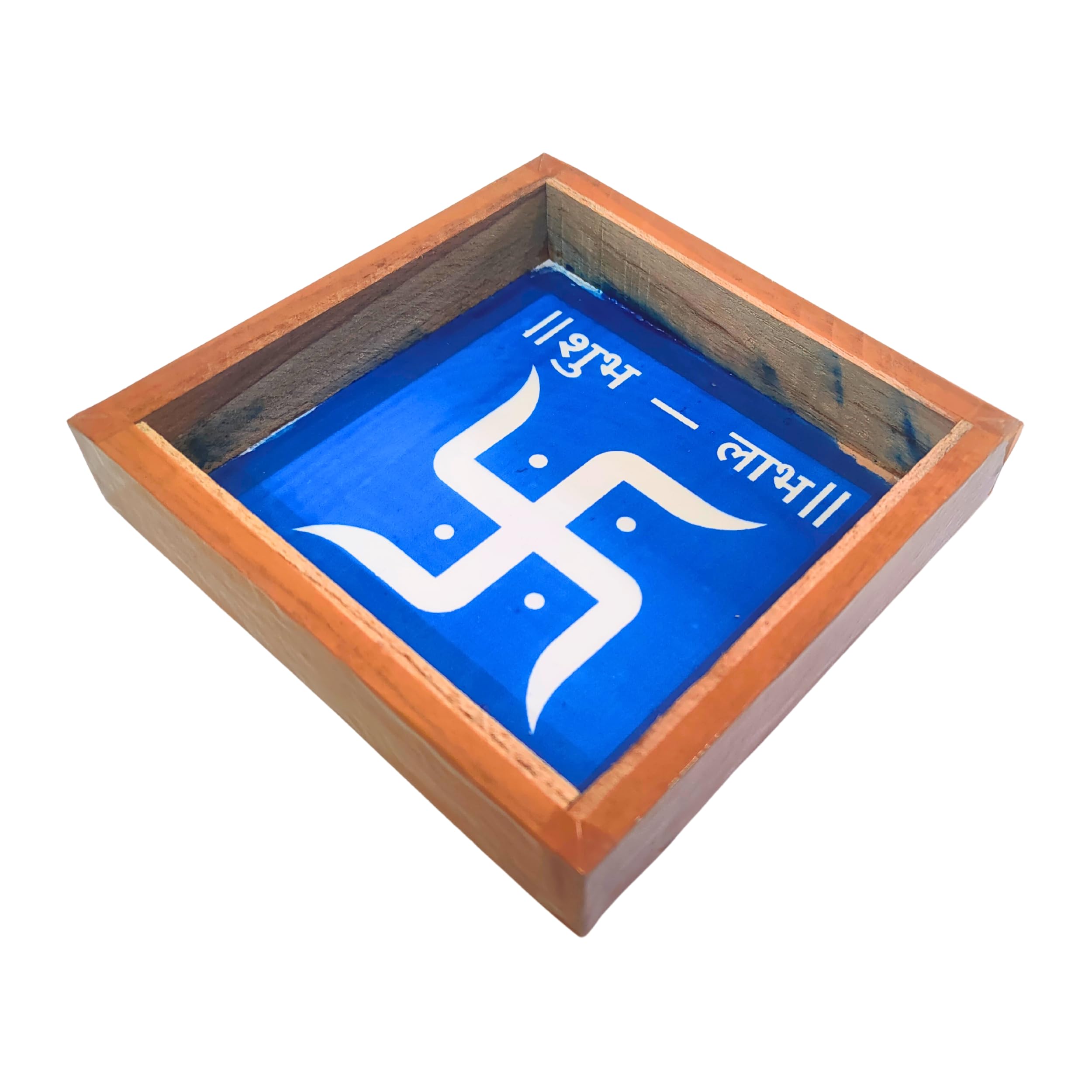 Anciently Swastik Shub Labh Rangoli Stencil Wooden, Rangoli Sacha Wooden, 1 Piece (5x5 Inches) (B0D3GZZVX9) Amazon Price History, Amazon Price Tracker