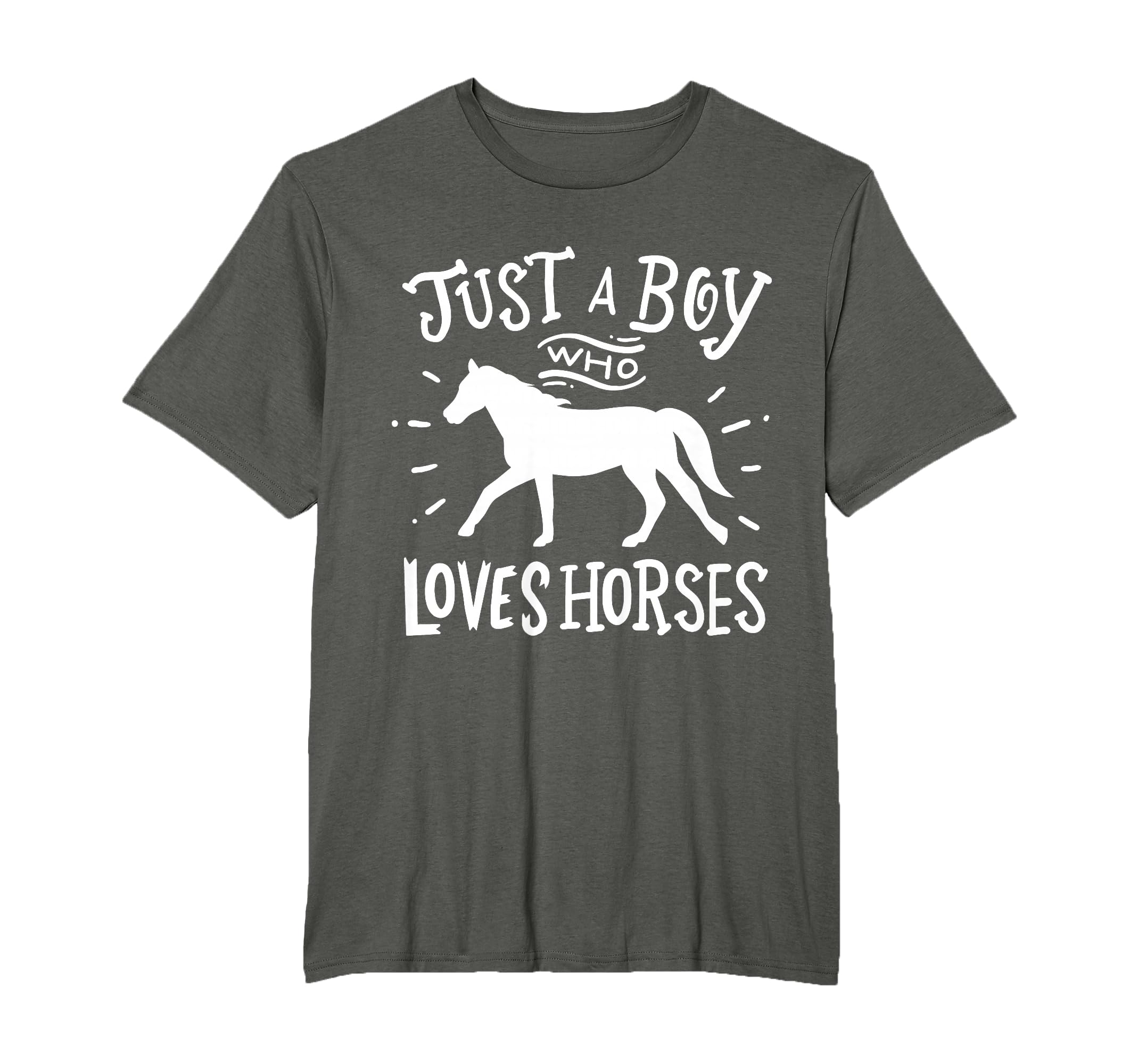 Horse Just A Boy Who Loves Horses Gift T-Shirt