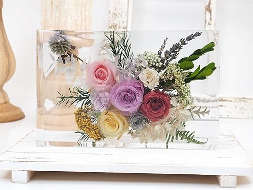 Miniatura 5 de Moldes rectangulares de 7.7 pulgadas para resina (7.7 pulgadas), moldes de resina epoxi profunda para preservación de flores, arte de resina, resina