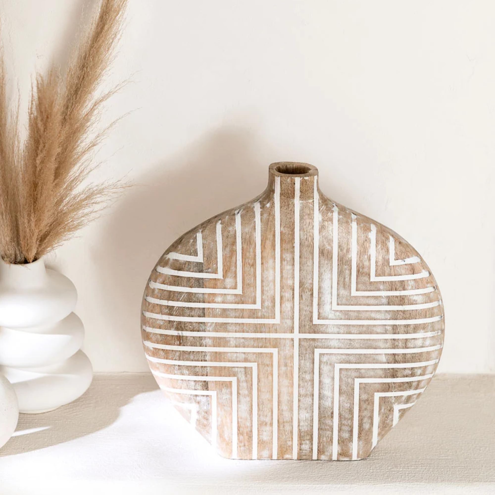See full amazon price history chart for Duadecor Wooden Flower Vase for Home Decor, Wood Big Size Decorative Flowers Pot for Table Decor Centrepiece, Artistic Boho Handmade Flower Holder for Living Room, Corner White Wash (36 x 36 cm) Duadecor Wooden Flower Vase for Home Decor, Wood Big Size Decorative Flowers Pot for Table Decor Centrepiece, Artistic Boho Handmade Flower Holder for Living Room, Corner White Wash (36 x 36 cm) (B0CVM6PRKH) Amazon Price History, Amazon Price Tracker