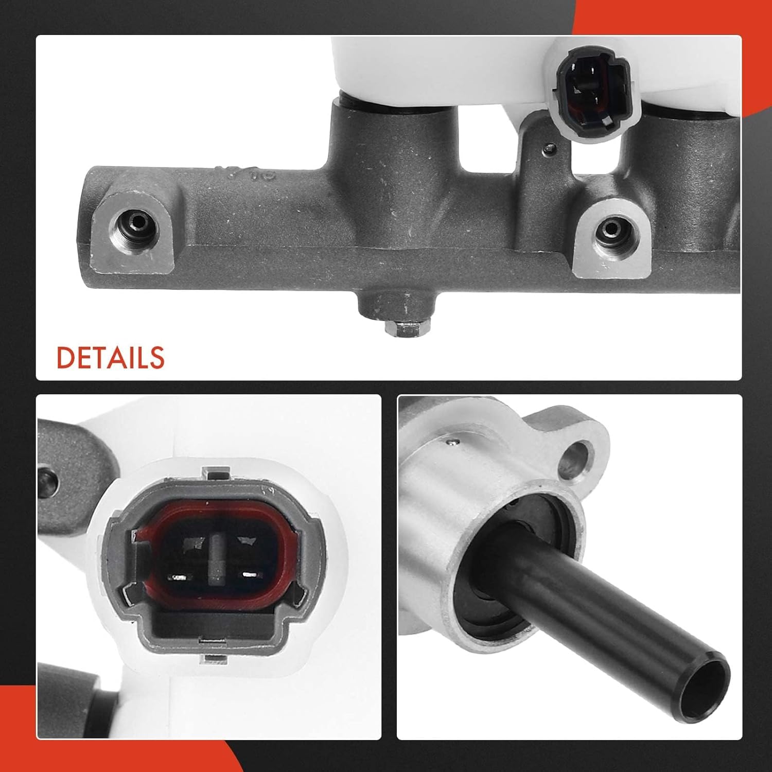 A-Premium Brake Master Cylinder with Reservoir and Cap Compatible with Toyota Vehicles - Tundra 2000 2001 2002 2003 2004 2005 2006 - Replace OE# 472010C010, 472010C011, 472010C012