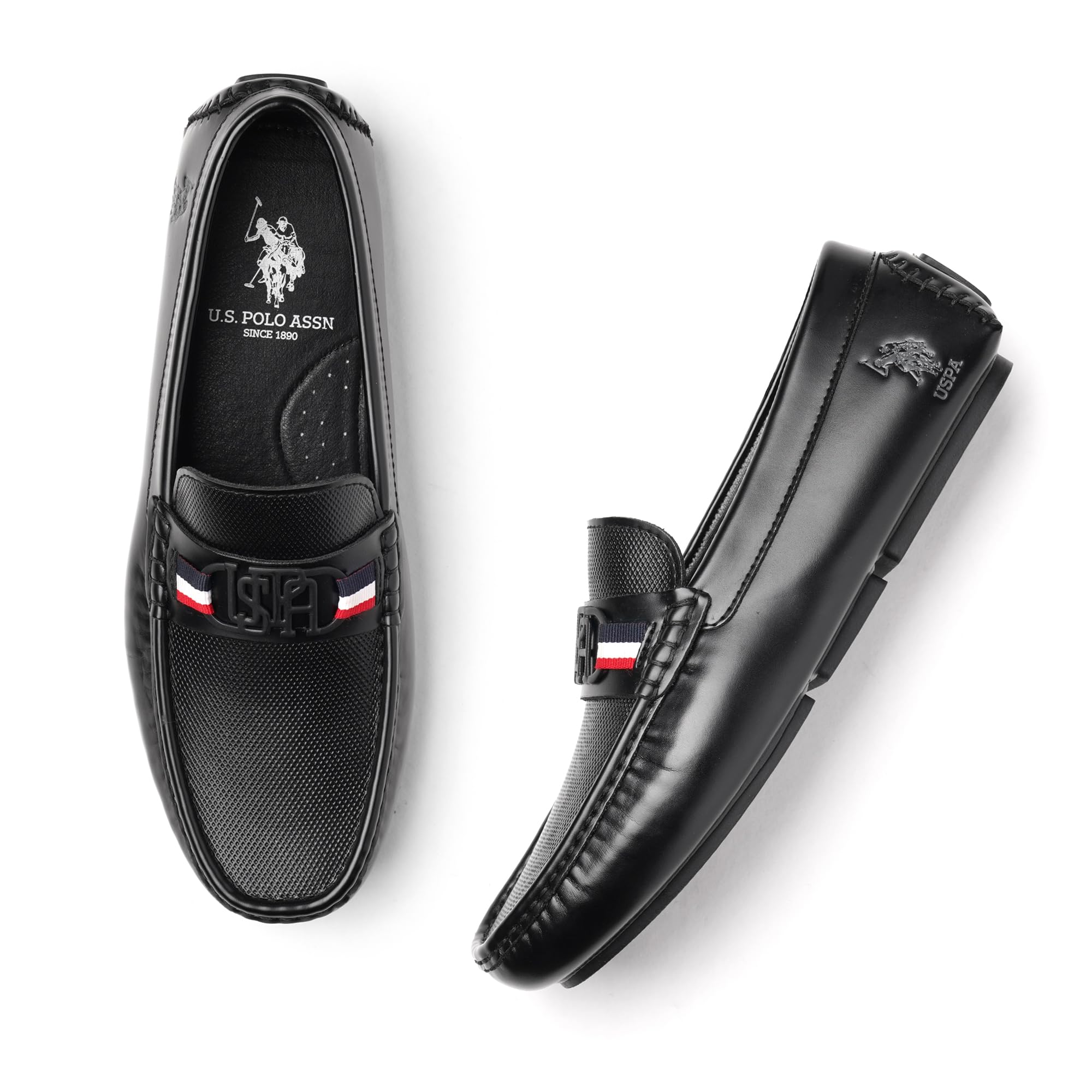 U.S. POLO ASSN. Mens Anton Black Drivers - (UK9) (UK10) (2FD24908Z01) (B0DG5VK41Y) Amazon Price History, Amazon Price Tracker